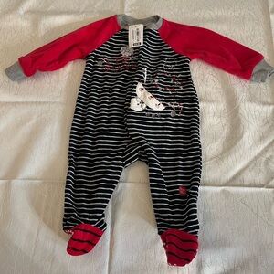 Cozy Black and Red Striped Kids Pajama
